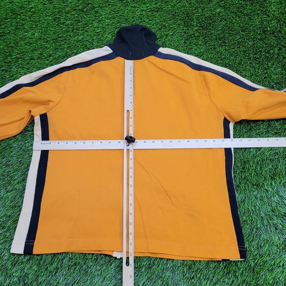 Vintage 80s MOD Track Jacket Womens XL 23x23 Orange - Picture 4 of 15